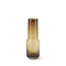 12" Brown Cylinder Crystal Glass Table Vase