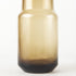 12" Brown Cylinder Crystal Glass Table Vase