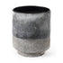9" Brown And Black Abstract Cylinder Ceramic Table Vase