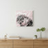 Pink Crouching Tiger Unframed Print Wall Art