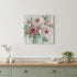 40" x 40" Watercolor Soft Pastel Peonies Bouquet Canvas Wall Art