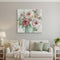 40" x 40" Watercolor Soft Pastel Peonies Bouquet Canvas Wall Art