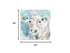 40" x 40" Blue Pastel Watercolor Cow Unframed Canvas Wall Art