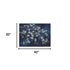 24" x 32" Navy Blue Watercolor Midnight Bird Rendezvous Canvas Wall Art