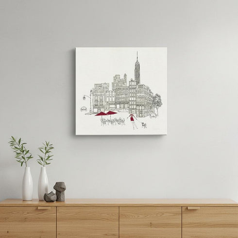 Nyc Cafline Work Unframed Print Wall Art