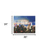 30" x 24" Watercolor City Lights on the Horizon Canvas Wall Art