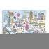 Fun Illustrated Nyc Map Unframed Print Wall Art