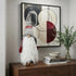 Red and Grey Winter Gnome with Snowflakes