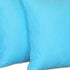 Set of 2 Turquoise Modern Square Throw Pillows