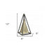 Narrow Metal Triangular Decorative Sculpture