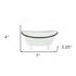 3" White Fabric Hand Painted Decorative Tub Tabletop Sculpture