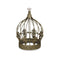 10" Bronze Metal Hand Painted Decorative Crown Tabletop Sculpture