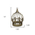 10" Bronze Metal Hand Painted Decorative Crown Tabletop Sculpture