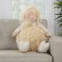 26" X 22" Ivory Lamb Fabric Throw Pillow