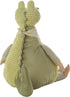 26" X 22" Green Crocodile Fabric Throw Pillow