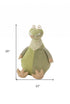 26" X 22" Green Crocodile Fabric Throw Pillow