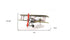 7" Green Metal Hand Painted Model Airplane Tabletop Sculpture