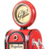 21" Red Metal Hand Painted Gas Pump Clock Sculpture
