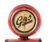 21" Red Metal Hand Painted Gas Pump Clock Sculpture