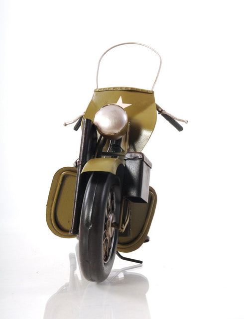 c1942 Green U.S. Army Motorcycle Sculpture