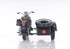 8" Black Metal Hand Painted Decorative Motorcycle