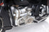 8" Black Metal Hand Painted Decorative Motorcycle