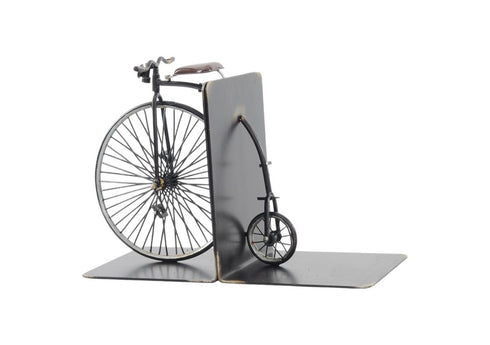 c1870 High Wheeler Bicycle Metal Decorative Bookends