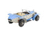 4" White Metal Hand Painted Model Car Tabletop Sculpture