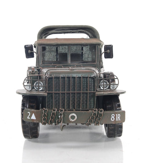 7" Green Metal Hand Painted Model Car