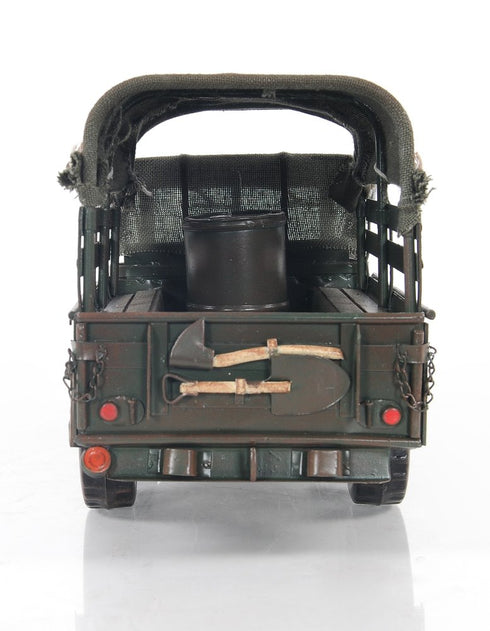 7" Green Metal Hand Painted Model Car