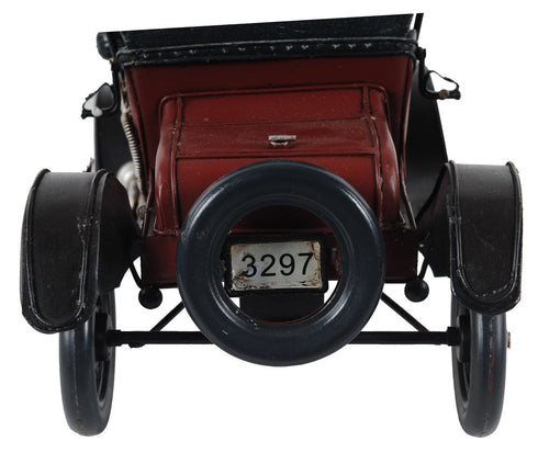 7" Red Metal Hand Painted Model Car