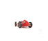 6" Red Metal Hand Painted Model Car Tabletop Sculpture