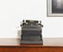 9" Black Metal German Replica Typewriter Tabletop Sculpture