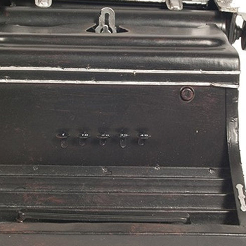 9" Black Metal German Replica Typewriter Tabletop Sculpture