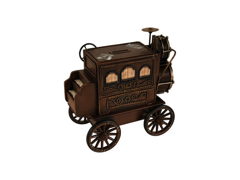 10" Brown Metal Hand Painted Car Model Car