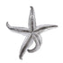15" Antiqued Silver Resin Starfish Hanging Dimensional Sculpture