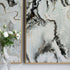 Set of Two White Framed Art