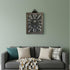 Vintage Style Black and White Iron Wall Clock