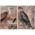 Set of Two Brown Wood Framed Art