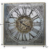 Silver And Gold Antique Style Square Wall Clock
