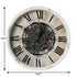 Rustic White Industrial Gear Vintage Wall Clock