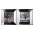 Set of Two Gray Square Framed Art