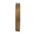 2" Round Gold And White Wood Analog Wall Clock