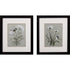 Set of Two Babybreaths and Birds Wall Art