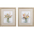 Set of Two Colorful Bouquets Watercolor Wall Art