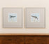 Set of Two Sandpipers Watercolor Wall Art