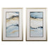 Set of Two Sandy Beach Abstract Wall Art