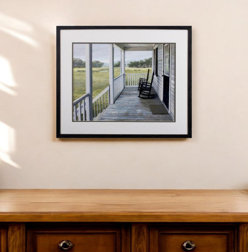 Farmhouse Back Porch Scene Wall Art