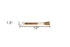 Yellow And Brown Jade Abacus Disc Decorative Calligraphy Brush
