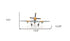 6" Grey Mustang Metal Hand Painted Decorative Airplane